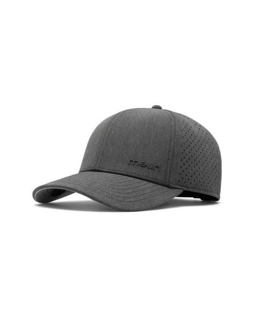 Melin Black Hydro Compass Snapback Cap for men