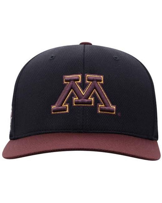 Top Of The World Blue Minnesota Golden Gophers Reflex Fitted Hat for men
