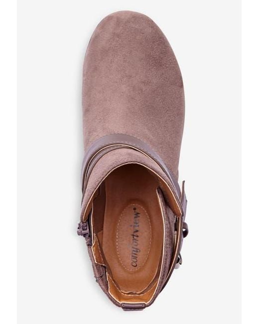 Comfortview Brown The Bronte Bootie