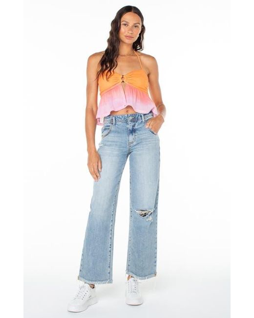 Roxy Blue Magic Hour Ombré Halter Top