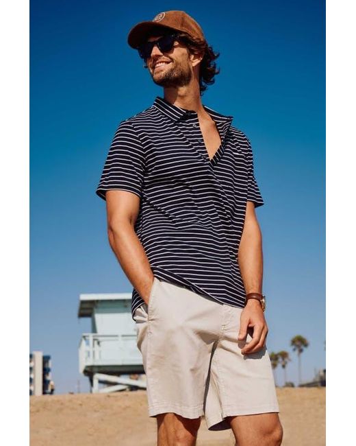 Surfside Supply Blue Michael Stripe Polo for men