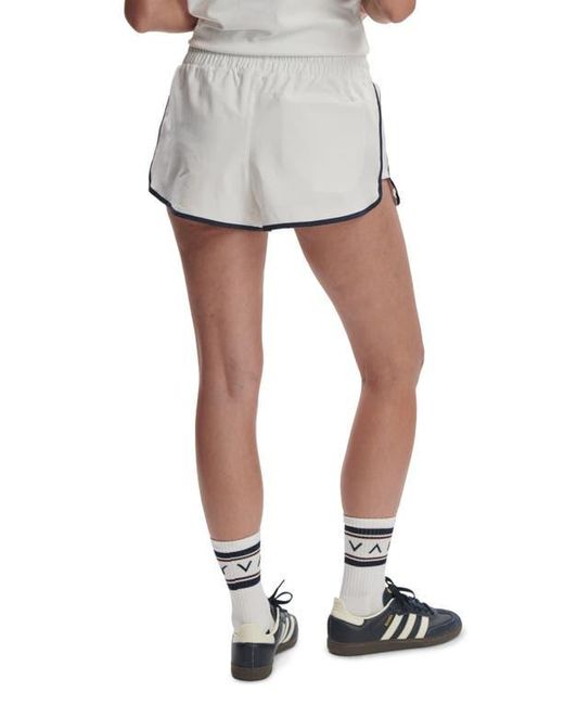 Varley White Soft Ripstop Shorts