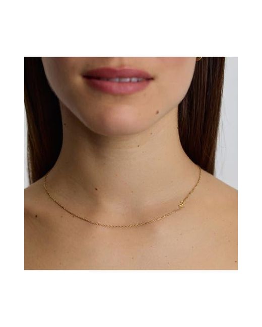 D.Louise White Initial Chain Necklace