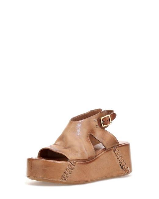 A.s.98 Brown Maren Platform Sandal