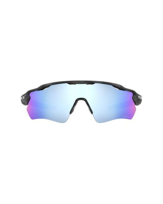 Oakley Blue Radar Ev Path 38Mm Prizm Polarized Wrap Sunglasses