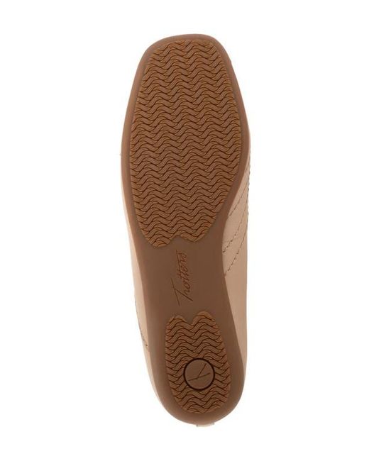 Trotters Natural Sasha Square Toe Flat