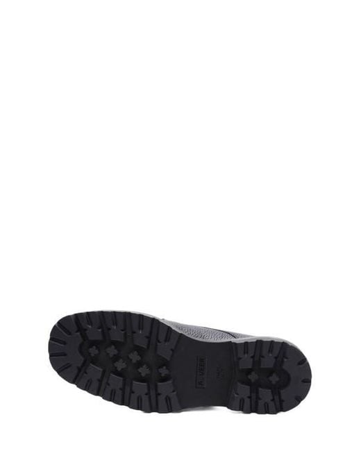 A. Veer Black Morgan Lace-Up for men