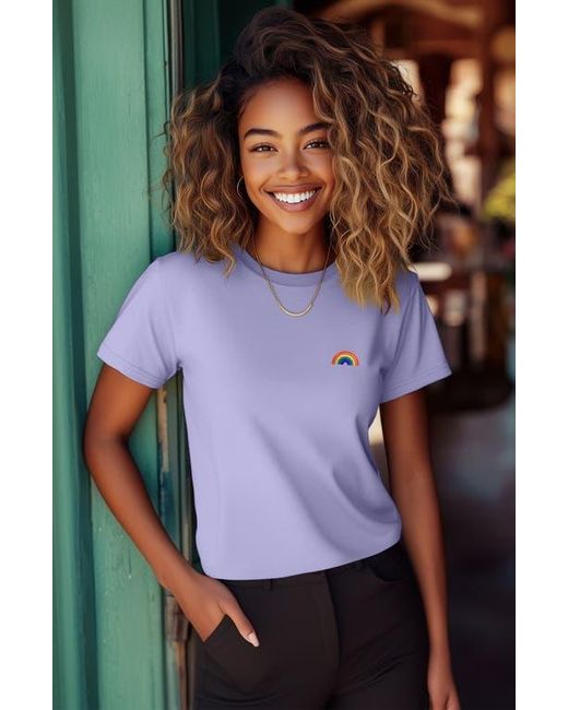 Alix Purple Jersey Relaxed Tee