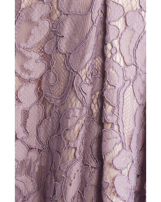 Eliza J Purple Lace Fit & Flare Cocktail Dress