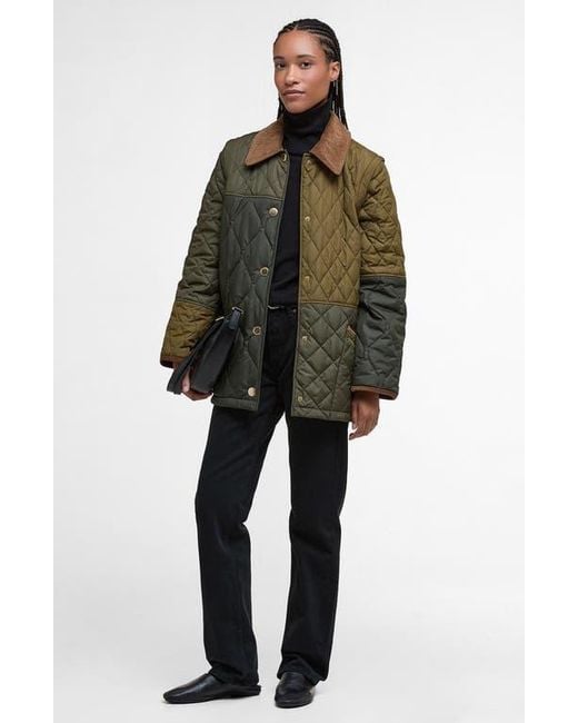 Barbour Black Lorrie Convertible Quilted Jacket