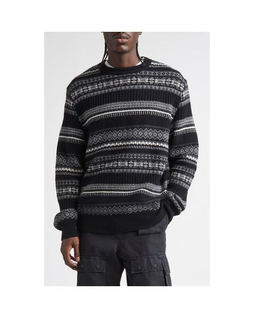 最終値下げsoloist fairisle crew neck sweater TAKAHIROMIYASHITA TheSoloist. Fair Isle Wool Creweck Sweater in