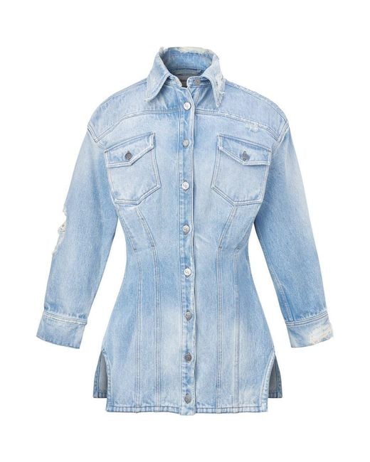 Untourage the Label Blue Si Si Shacket