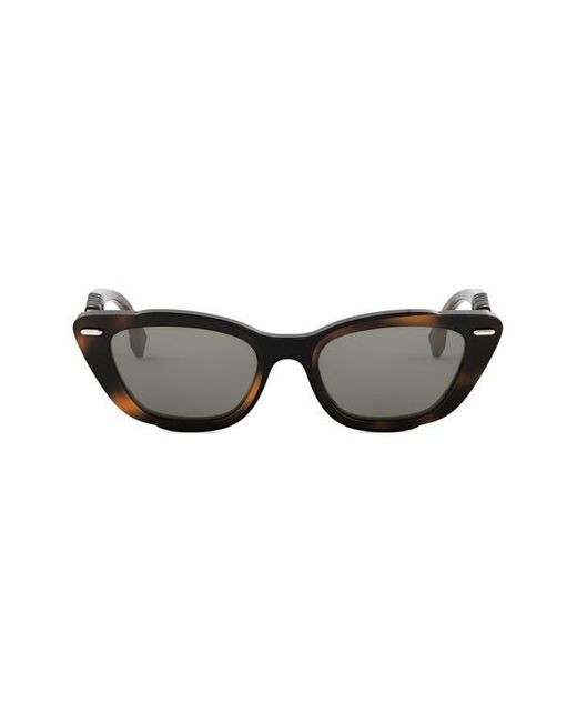 Fendi Black Interlace Cat Eye Sunglasses