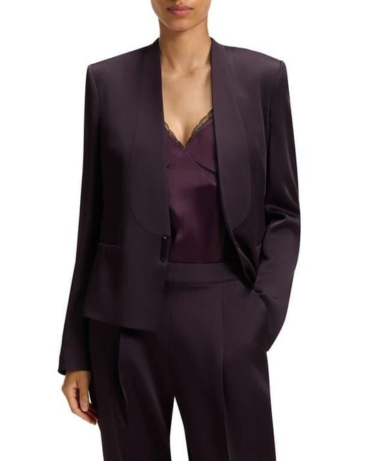 Boss Blue Jia One-Button Blazer