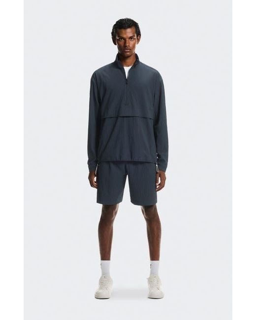 On Shoes Blue Courtside Half Zip Pullover for men