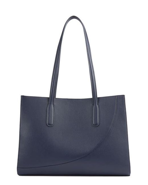 L.K.Bennett Blue Olivia Oliod Leather Tote