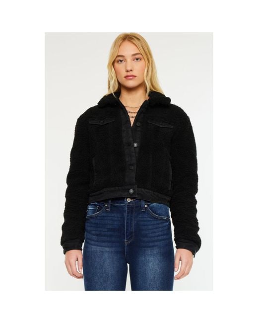 Kancan Black Monet Cropped Jacket