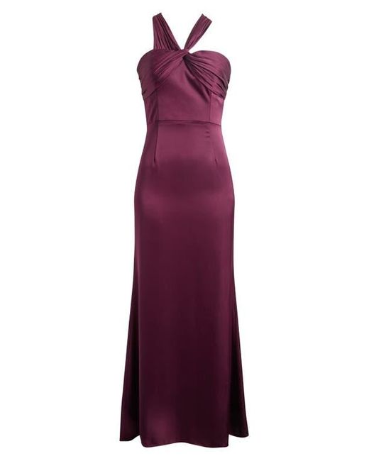 Dress the Population Rosalia Sleeveless Satin Gown in Purple | Lyst Dress the Population Rosalia Sleeveless Satin Gown in Purple | Lyst