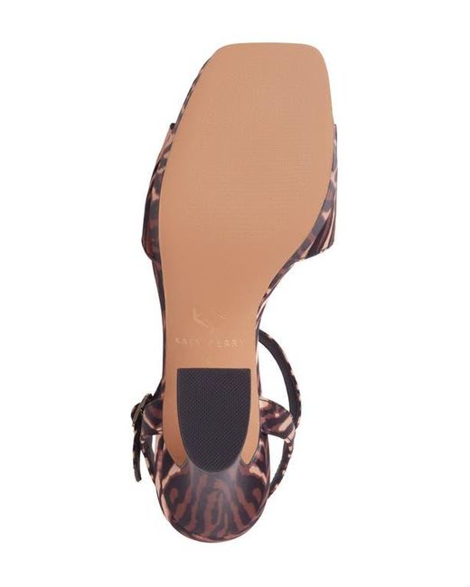 Katy Perry Multicolor The Square Ankle Strap Platform Sandal