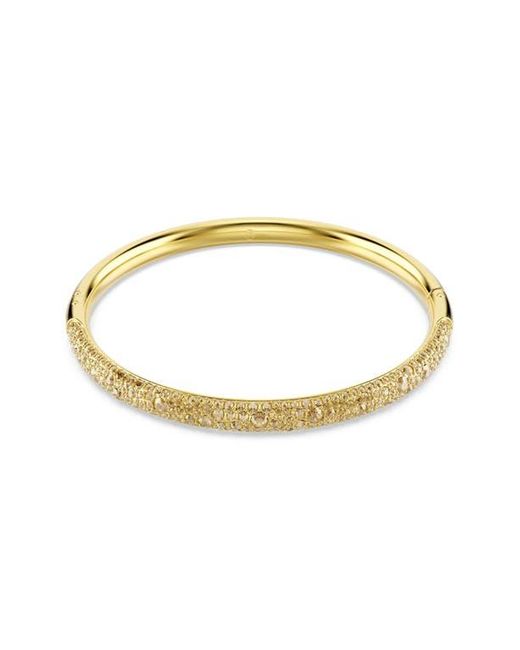 Swarovski Metallic Sublima Crystal Hinged Bangle Bracelet