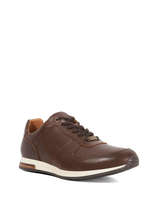 Dune Brown Trilogy Sneaker for men