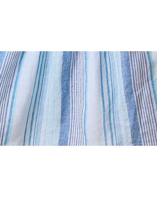 Tommy Bahama Blue Ocean Reverie Chevron Stripe Linen Maxi Sundress