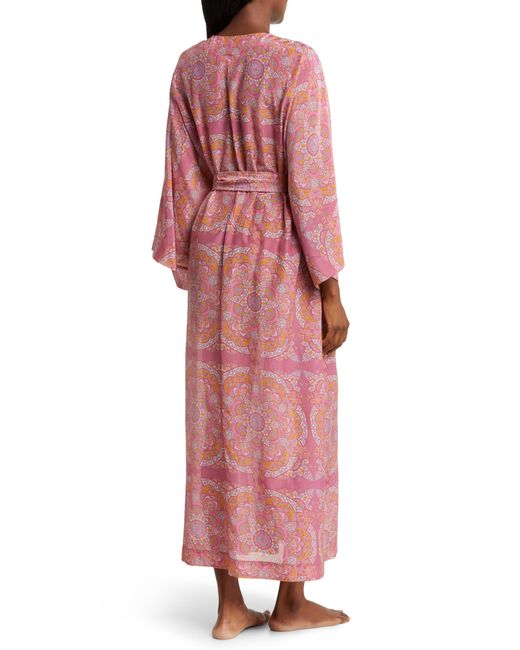 Papinelle Pink Ines Cotton & Silk Robe