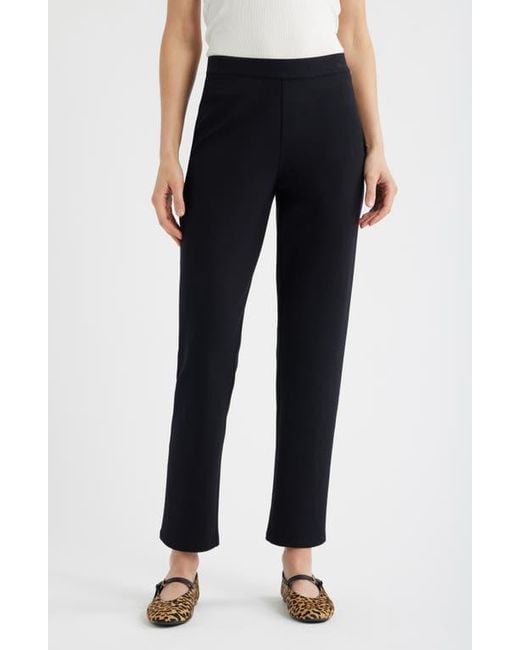 Caslon Black Pull-On Stretch Ponte Cigarette Pants
