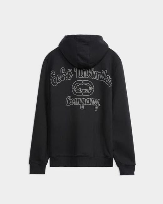 Ecko' Unltd Black First String Hoodie for men