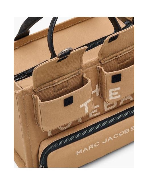 Marc Jacobs Brown The Cargo Canvas Medium Tote Bag