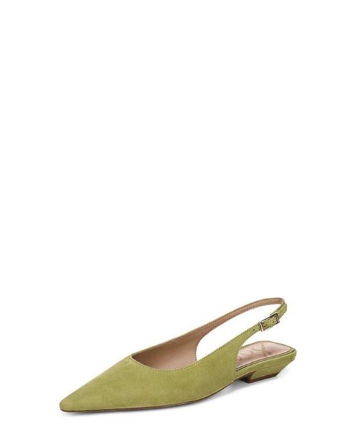 Sam Edelman Green Netty Slingback Pointed Toe Flat