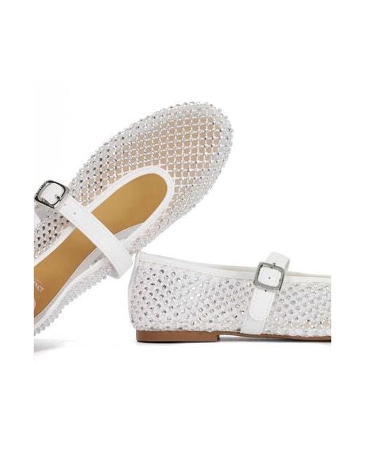 Dune White Haislee Mary Jane Flat