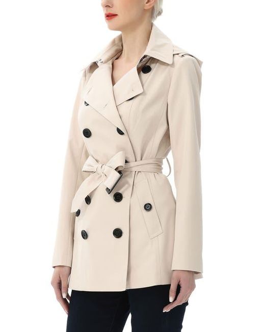 Kimi + Kai Natural Noa Short Trench Coat
