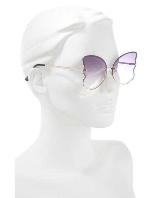 BP. Multicolor 55mm Gradient Butterfly Sunglasses