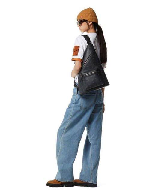 MCM Black Medium Aren Sling for men