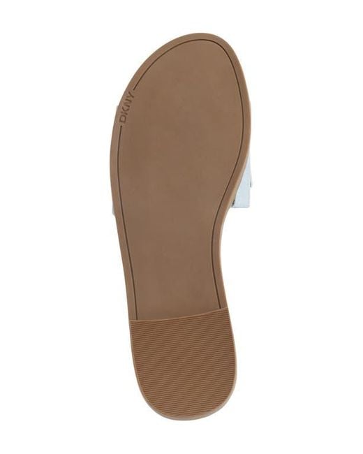 DKNY White Willow Slide Sandal