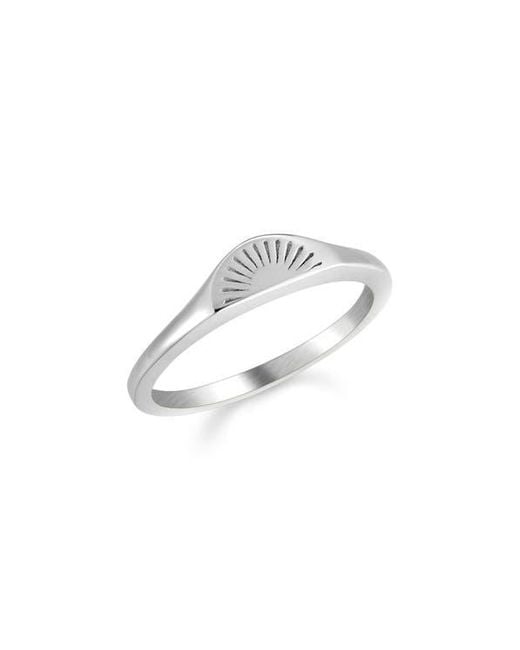 Atolea Metallic Sunrise Ring