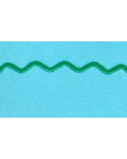 Sugarlips Blue Maeverly Wavy Stripe Sweater