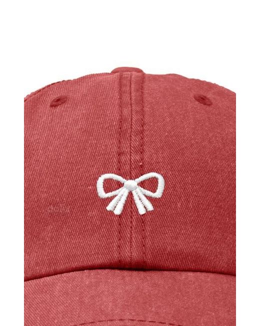 Alix Red Bow Dad Cap