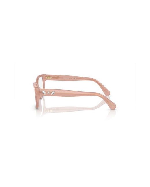 Swarovski Pink 54Mm Rectangle Optical Glasses
