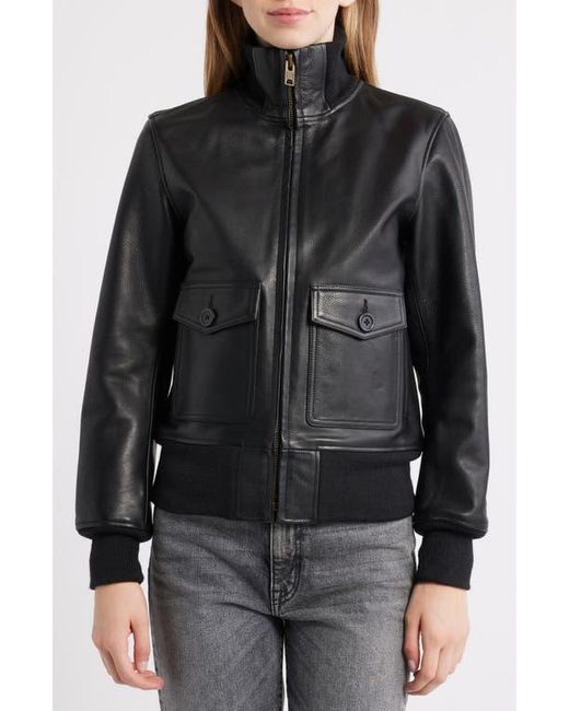 Schott Nyc Black Leather Flight Jacket