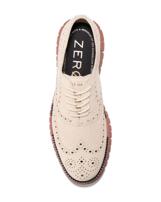 cole haan zerogrand wingtip oxford