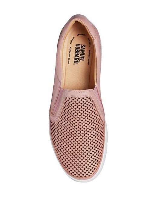 Samuel Hubbard Shoe Co. Pink Featherlight Laguna Slip-On Sneaker