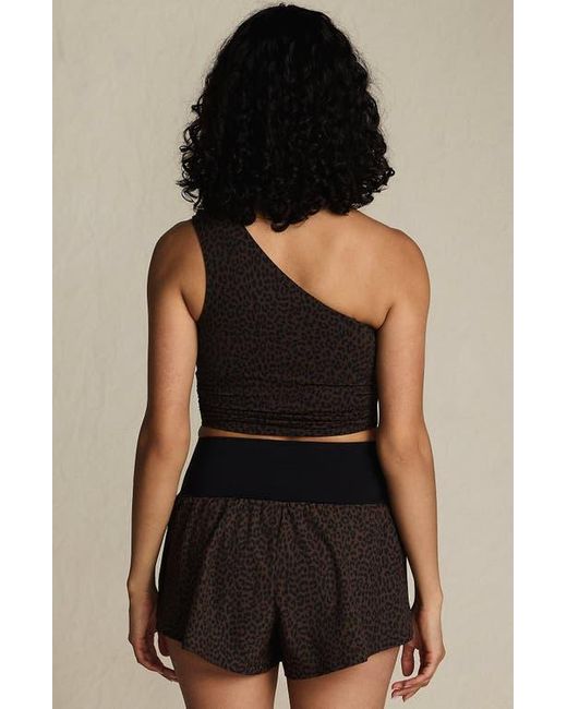 Lands' End Black 3 Pinchless Flutter Swim Short With Panty