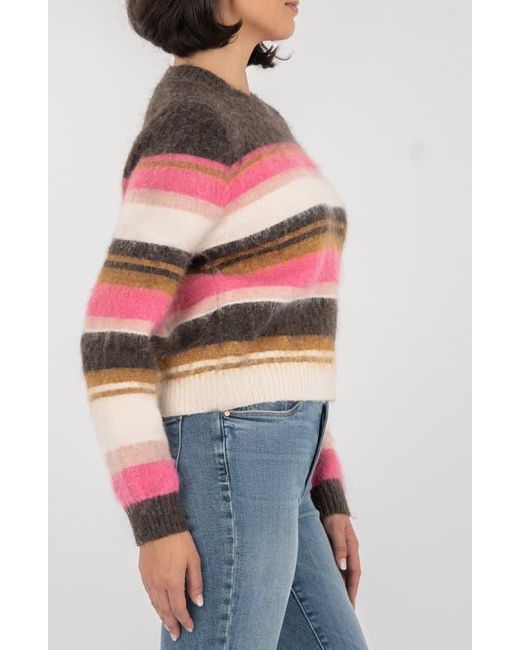Kut From The Kloth Red Elvira Stripe Sweater
