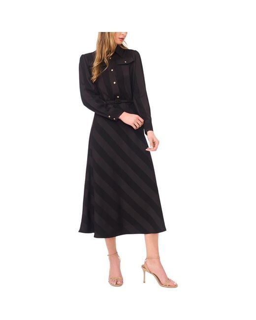 Ted Baker Isabelle Long Sleeve Shirtdress in Black | Lyst