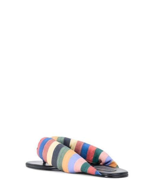 Staud Blue Juno Thong Sandal