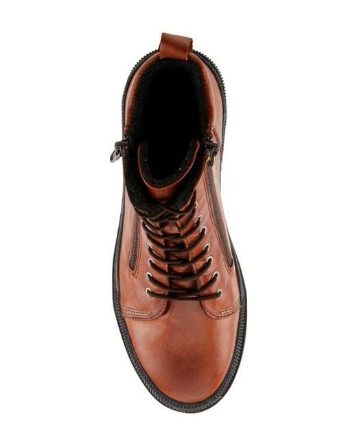 Spring Step Brown Hoylein Combat Boot