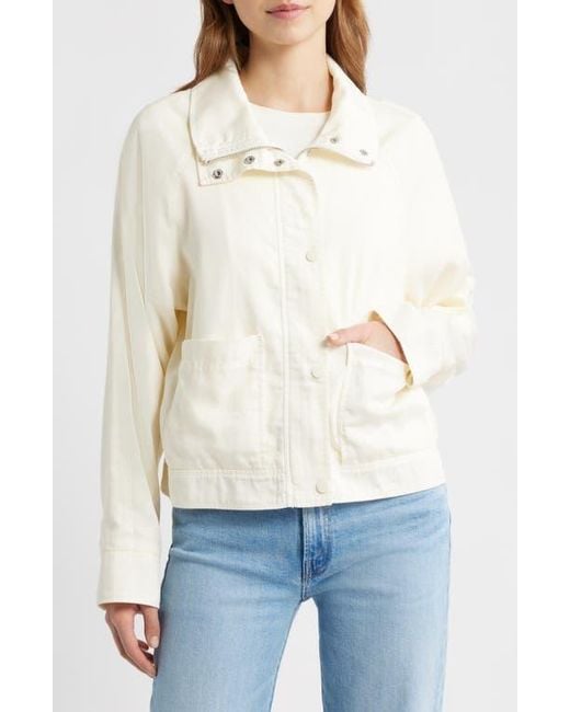 Bernardo White Crop Utility Jacket
