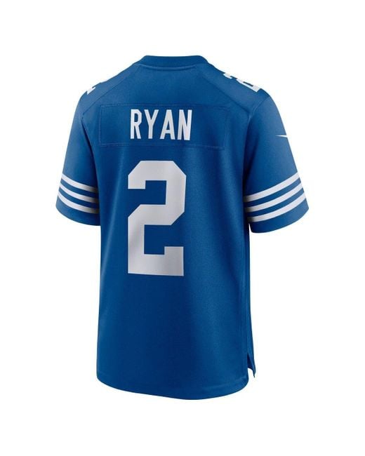 Nike Matt Ryan Royal Indianapolis Colts Alternate Game Jersey At
